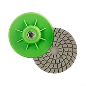 Yuanpgky 7,6 cm Polierpad, 80 mm, Nass- und Trockenschleifscheibe für Marmor-Granit-Schleifscheiben, Schleifzubehör für Ecken- und Kantenpolieren