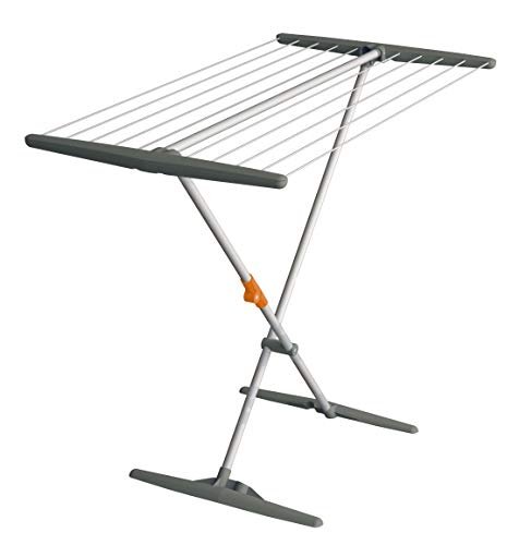 JUWEL Superdry Basic Wäscheständer (mit Wäscheleinen, Trockenlänge 11 m, Farbe grau, Aluminium, für Bad + Balkon) 40805 - Image 2