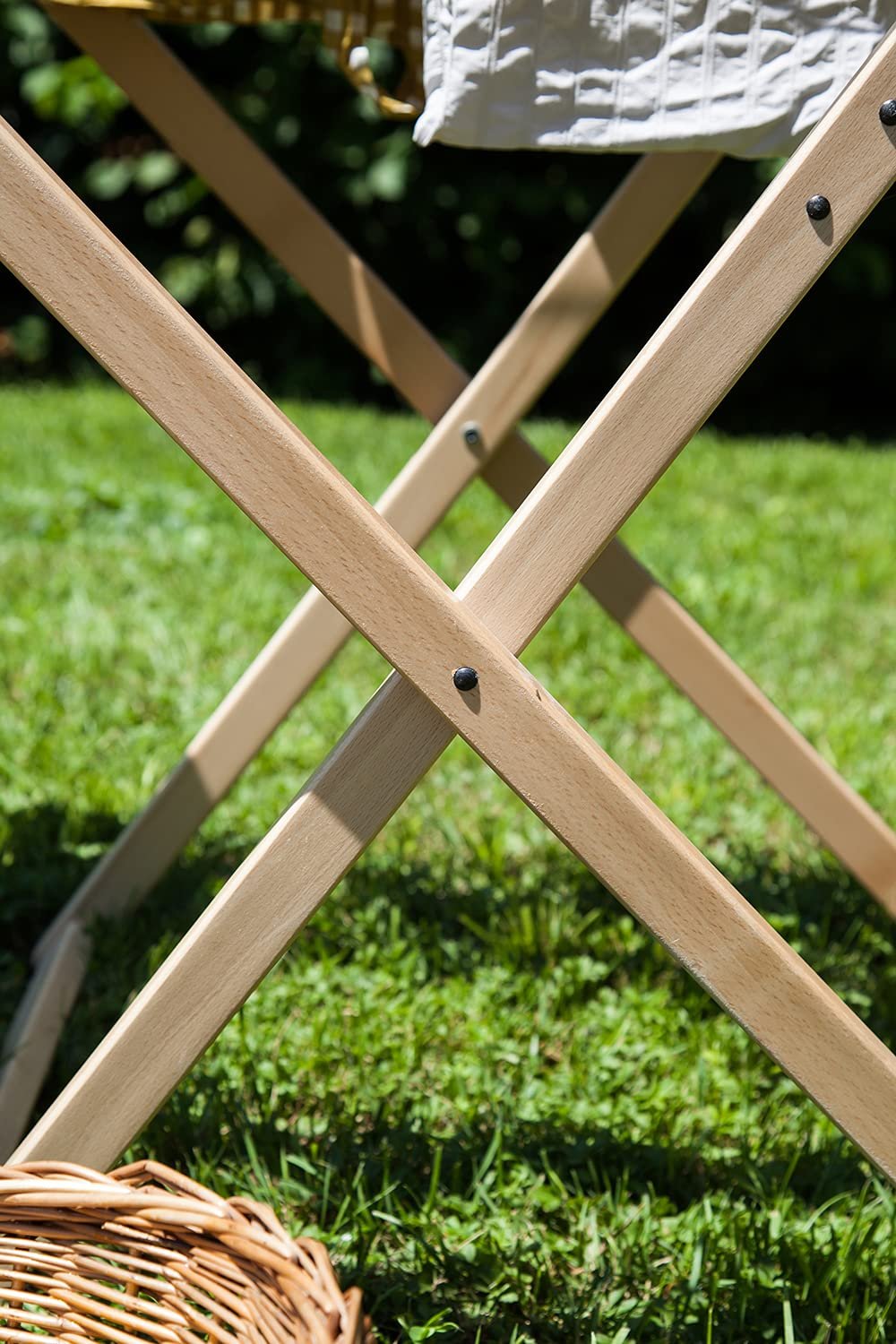 Klappwäscheständer Karn Fly aus Buchenholz – Platzsparender Wäscheständer 15 m für Innen- und Außenbereich – Robustes, zusammenklappbares Modell Made in Italy - Image 2