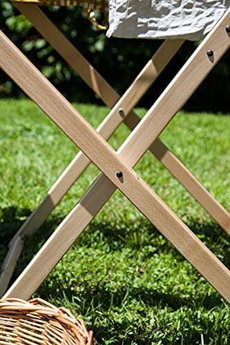 Klappwäscheständer Karn Fly aus Buchenholz – Platzsparender Wäscheständer 15 m für Innen- und Außenbereich – Robustes, zusammenklappbares Modell Made in Italy - Image 3