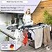 MONDHEIM® Obsidian | XXL Teleskop Wäscheständer 26M TROCKENLÄNGE | abnehmbare Querstrebe | Flügelwäscheständer platzsparend | nutzbar für Balkon oder Terasse - Image 4